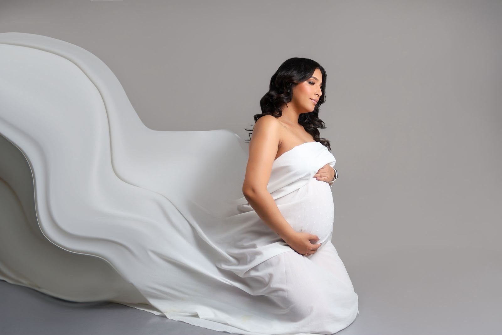 Maquillaje para sesión de fotos de maternidad